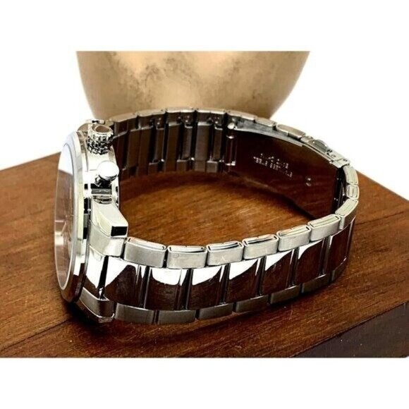 Citizen Men's Watch AN8050-51M Quartz Blue Dial Chronograph Silver Steel 42mm - Picture 10 of 14